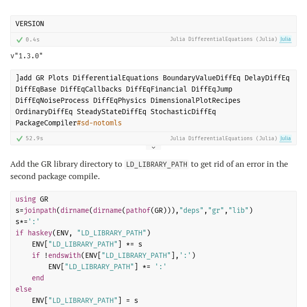 julia-environments - Nextjournal