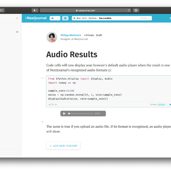 nextjournal - Nextjournal